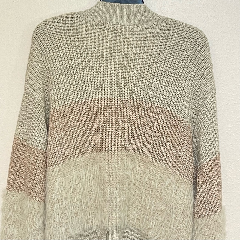 The Impeccable Pig cream pink open cardigan sweater size small - Picture 7 of 13